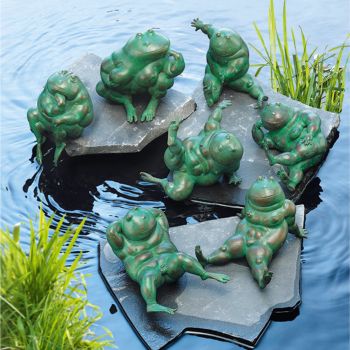 Teichfiguren »Frösche im Set« Atelier Strassacker