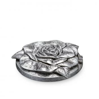 Vasenring mit Deckel »Rosenblüte« Aluminium