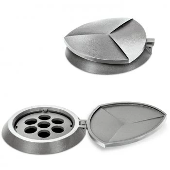 Vasenring mit Deckel »Triseg« Aluminium
