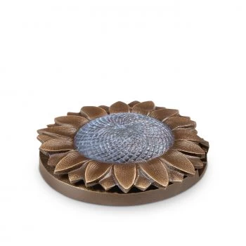 Vasenring »Sonnenblume« Bronze