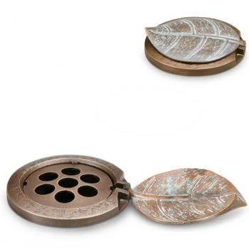 Vasenring mit Deckel »Toflor« Bronze