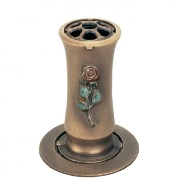 Versenkvase »Rose« Bronze