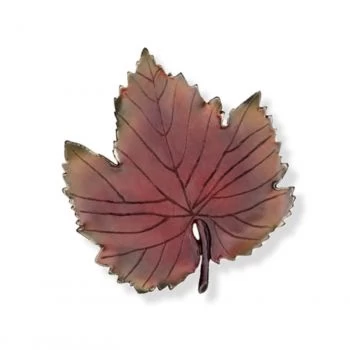Verzierung »Weinblatt, farbig« Bronze