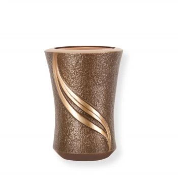 Kleine Wandvase »Lia« Bronze