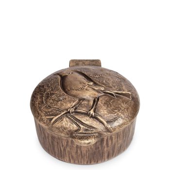 Weihwasserkessel mit Vogel »Piro« Bronze