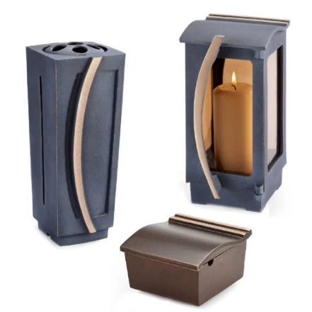 Grabschmuck-Garnitur Comet Bronze
