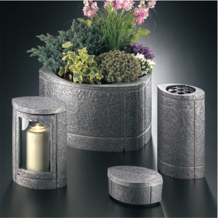 Strassacker Grabschmuck Asche Aluminium